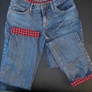 Eddie Bauer Lined Boyfriend Jeans